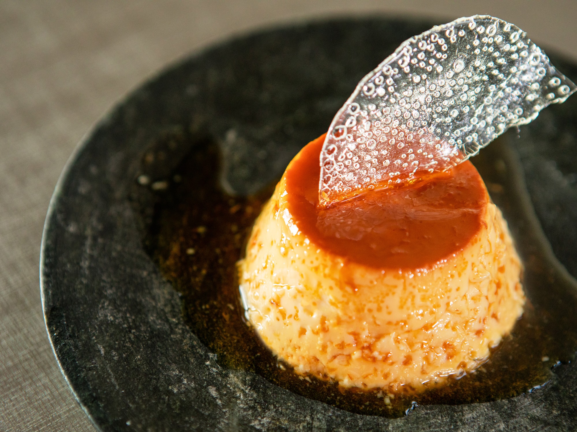 a close up of a dessert