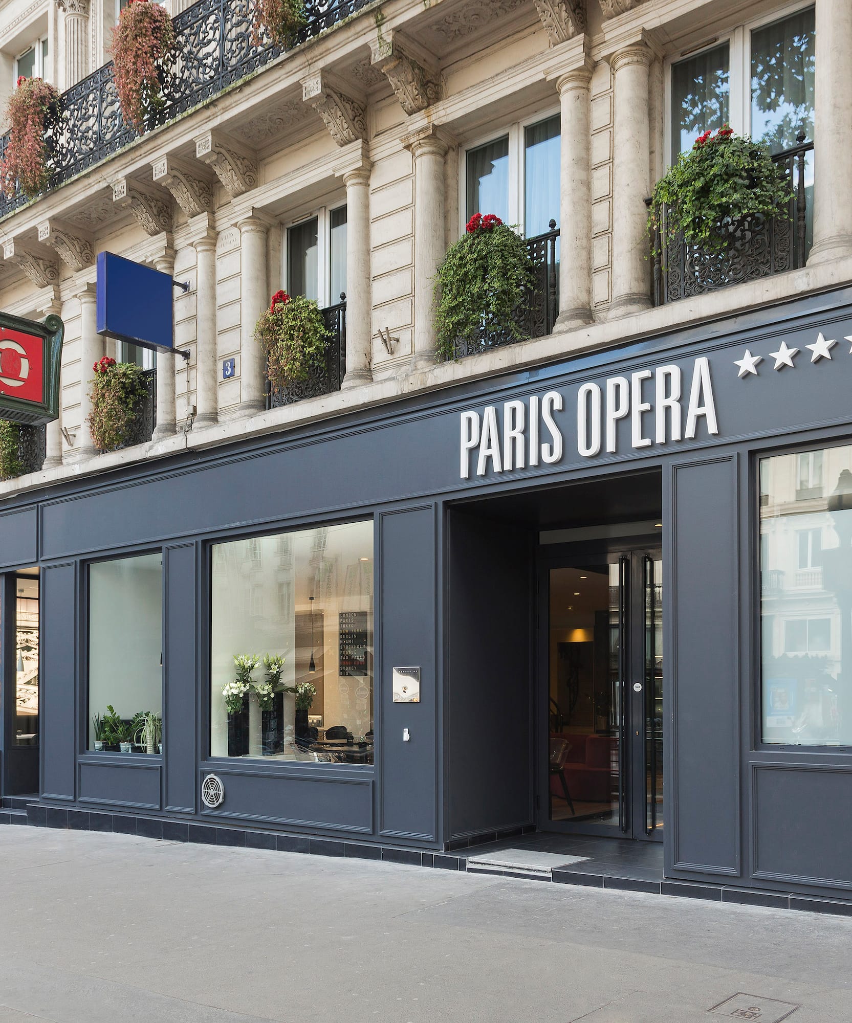 a building with a sign on the front