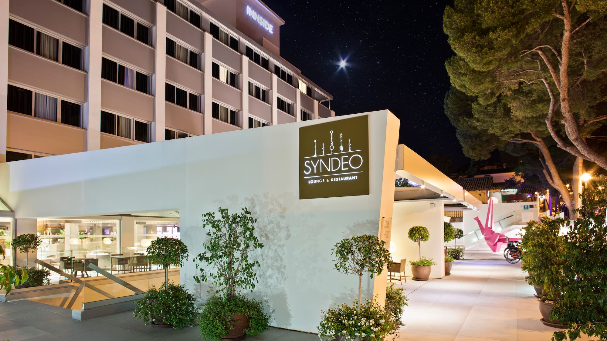 a building with a sign on the wall