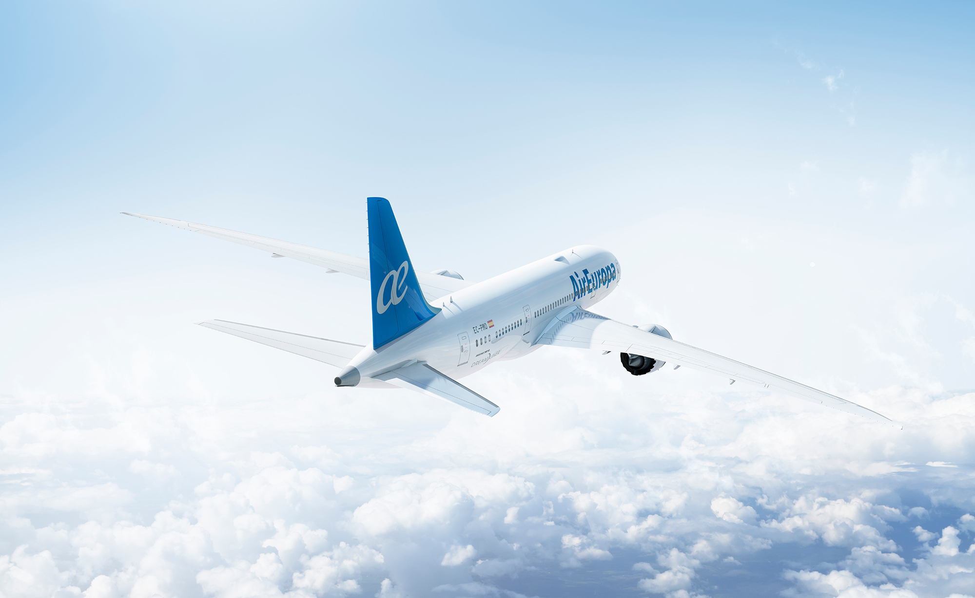 a plane flying in the sky