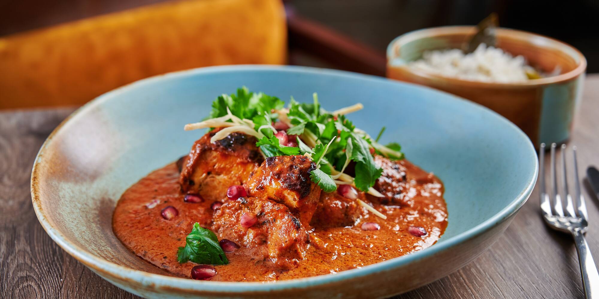 a bowl of food on a table