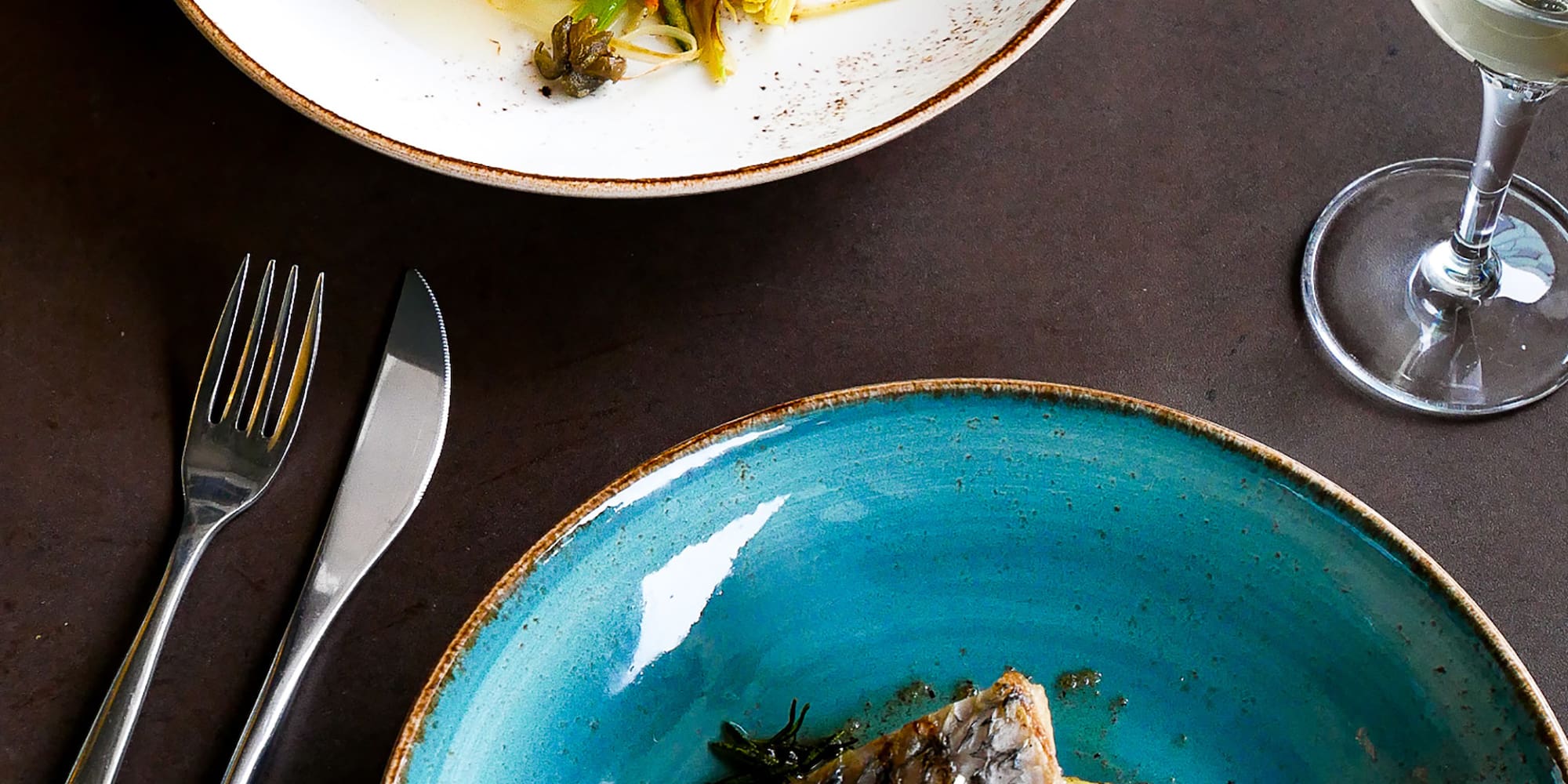 a plate of food on a table