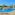 a pool with a slide and a slide