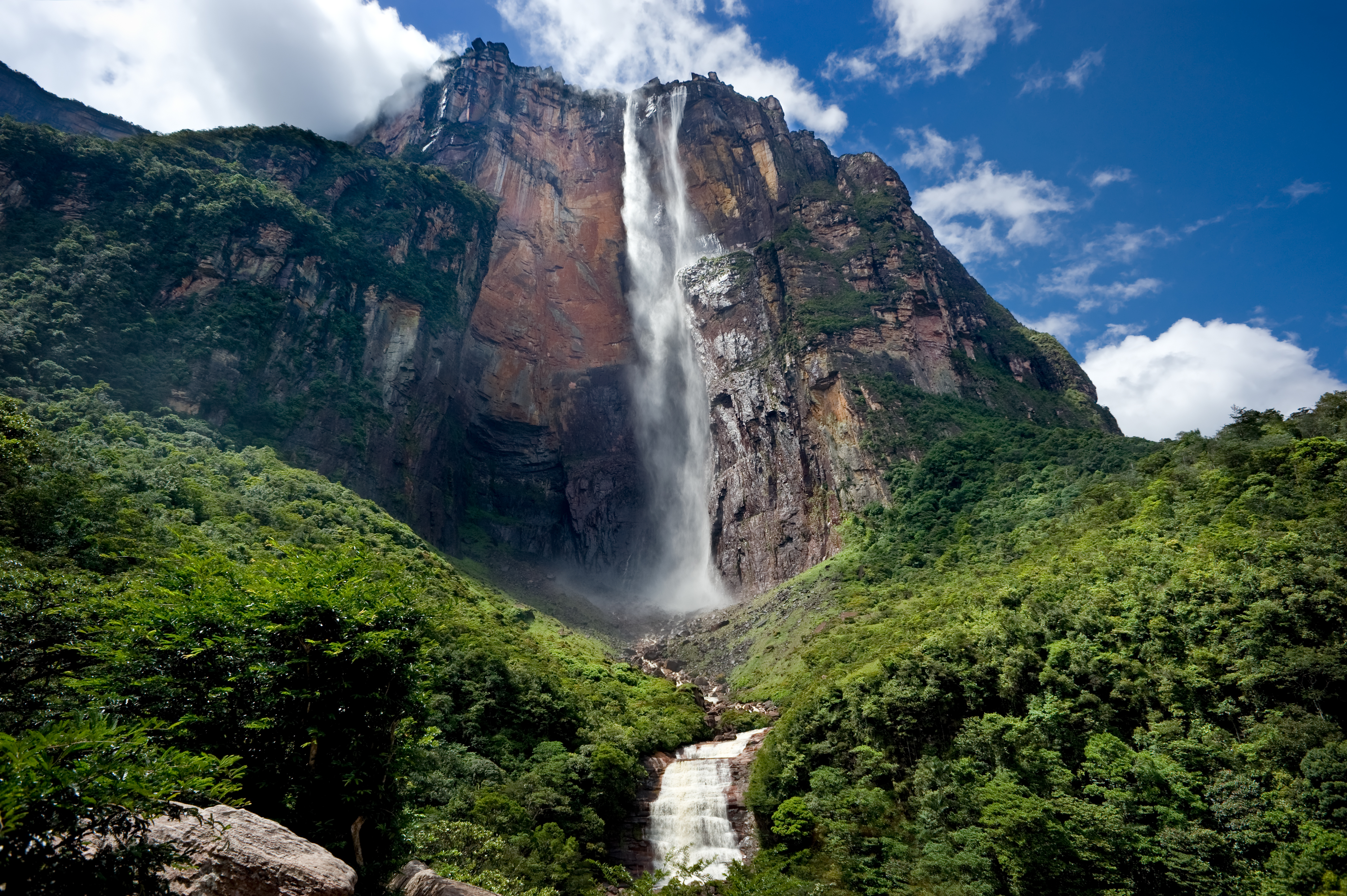 Angel Falls on a mountain