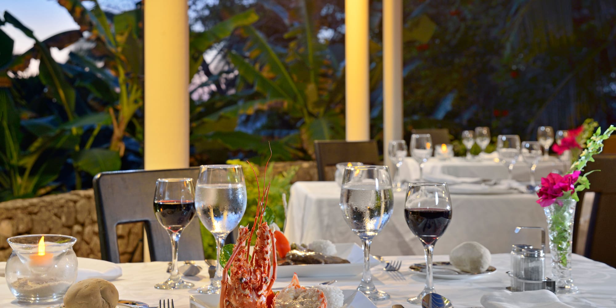 a table set for a dinner party