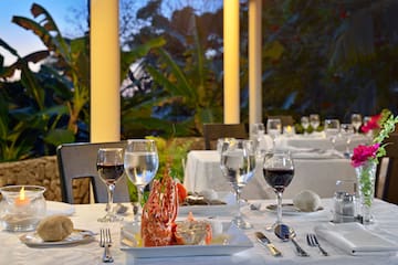 a table set for a dinner party