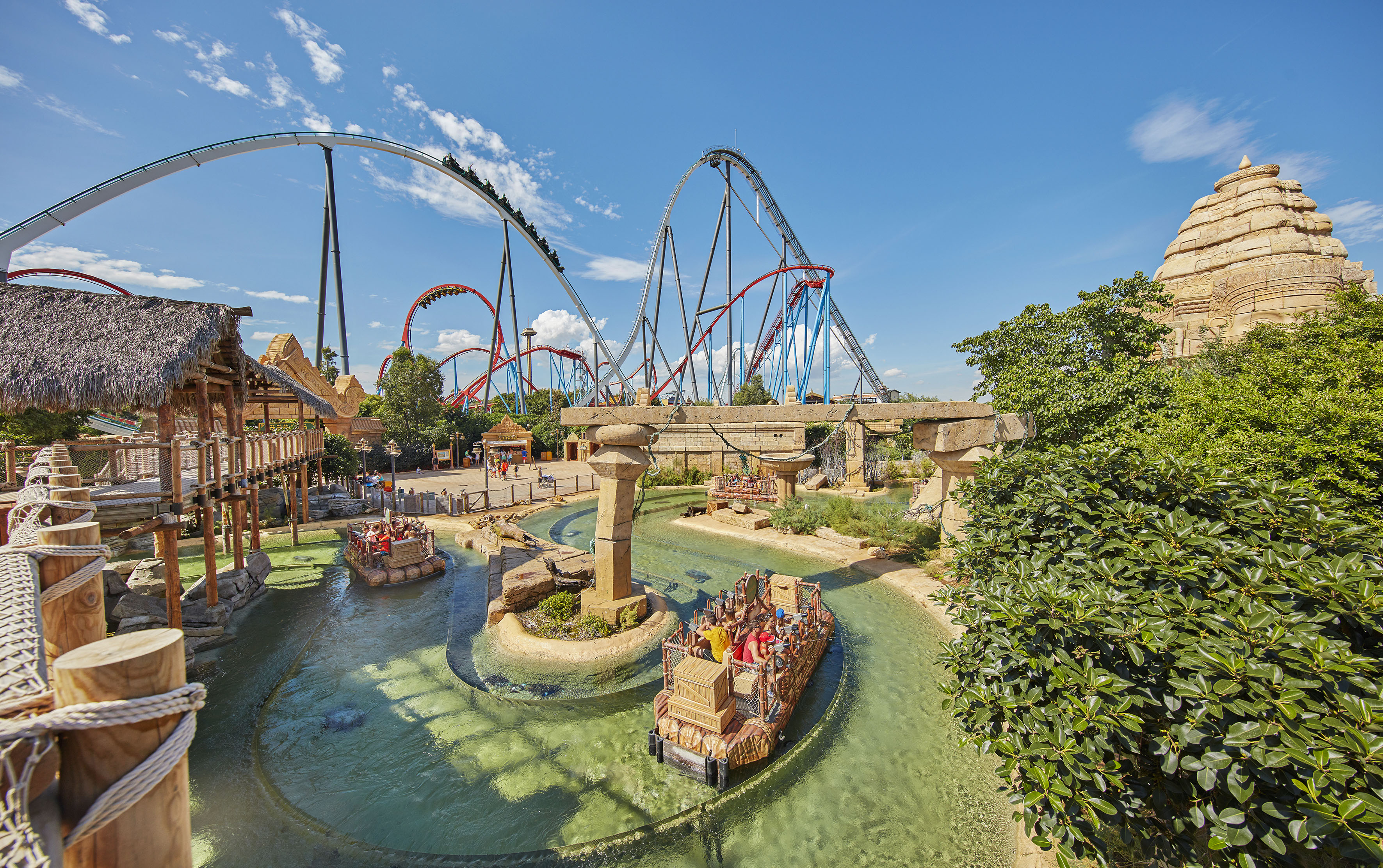 a water way with a boat in it