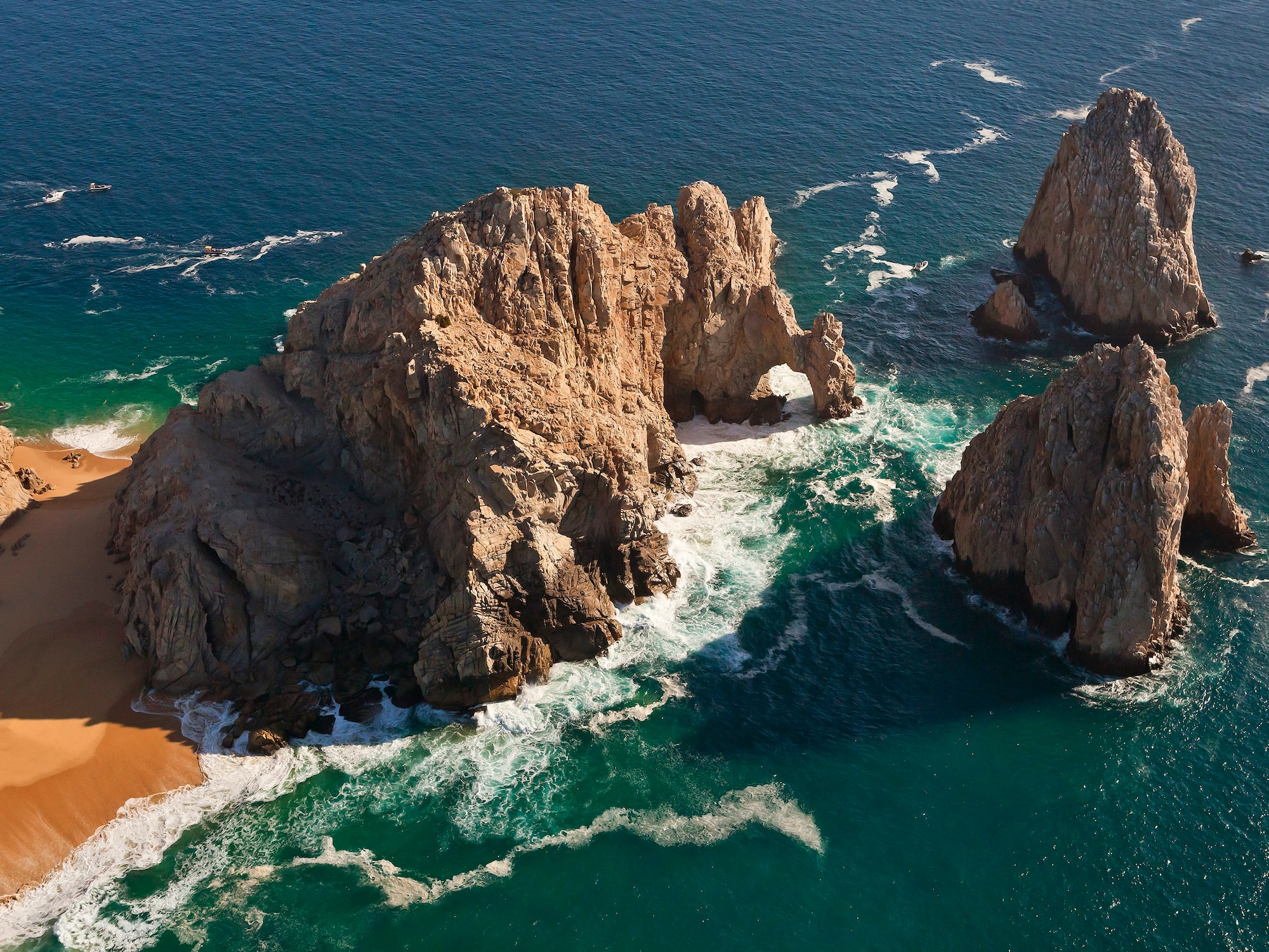 a rocky cliffs in the ocean