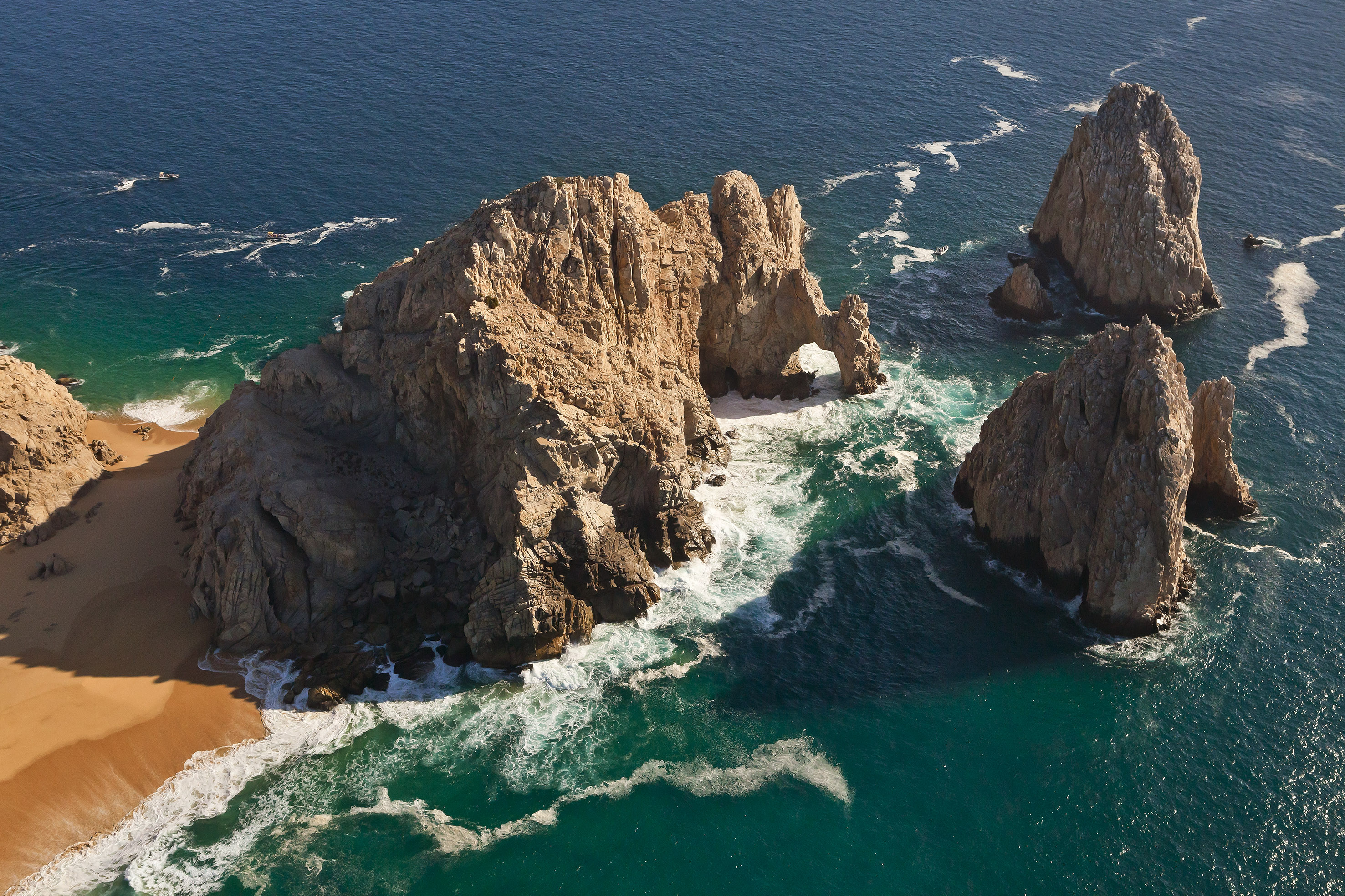 a rocky cliffs in the ocean
