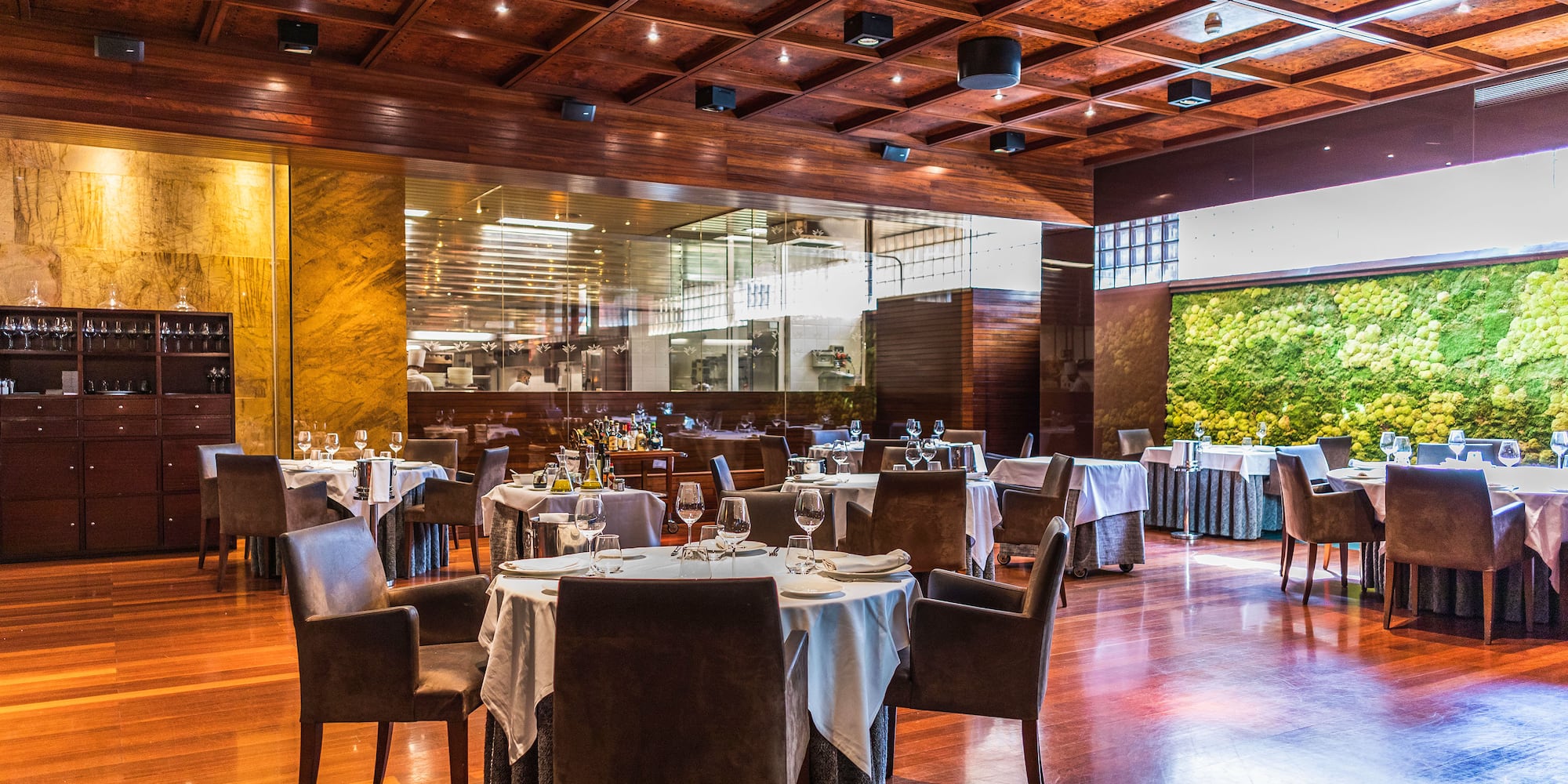 a restaurant with tables and chairs