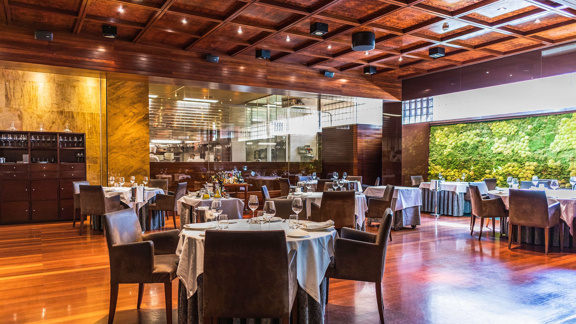 a restaurant with tables and chairs