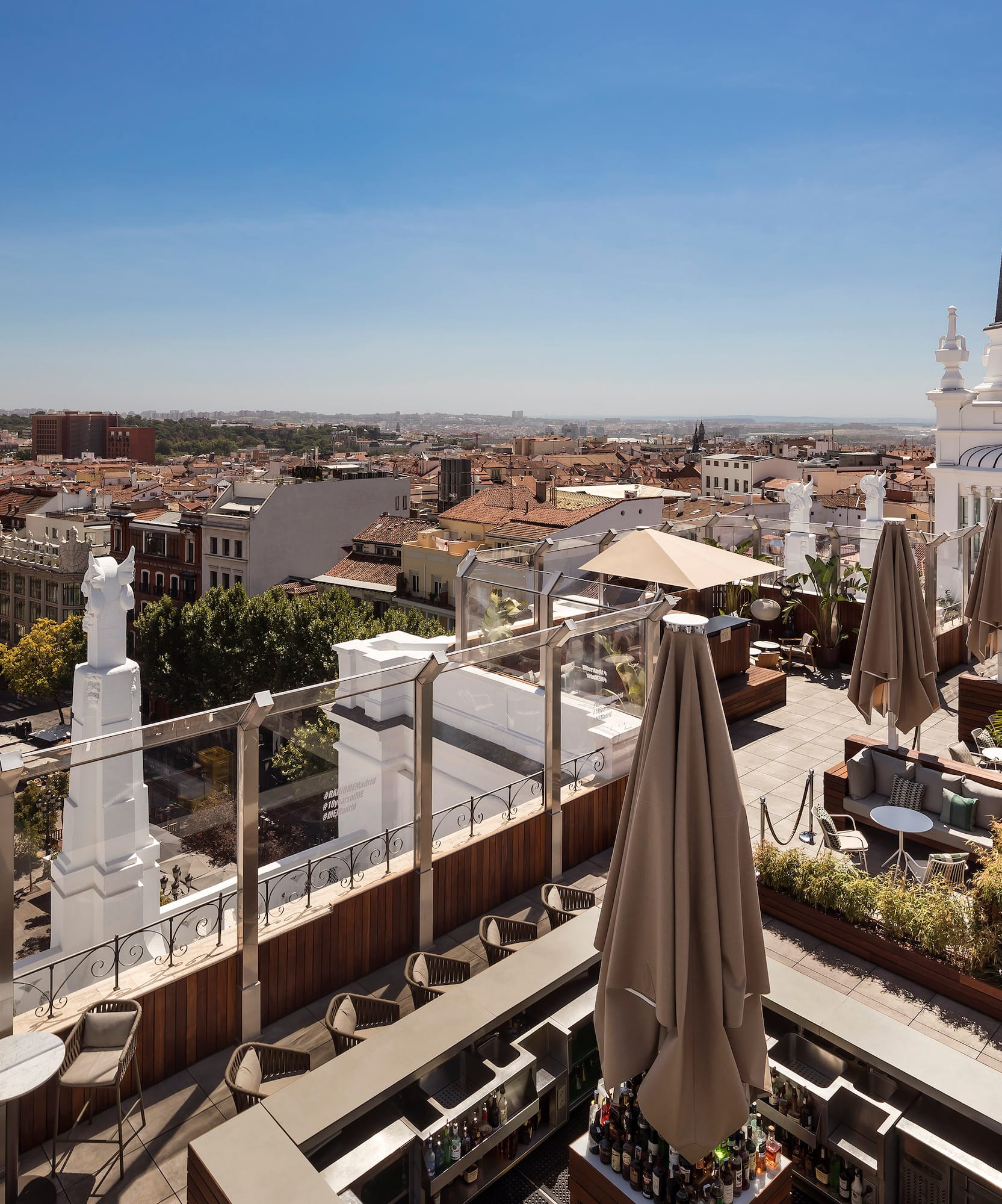 a rooftop view of a city