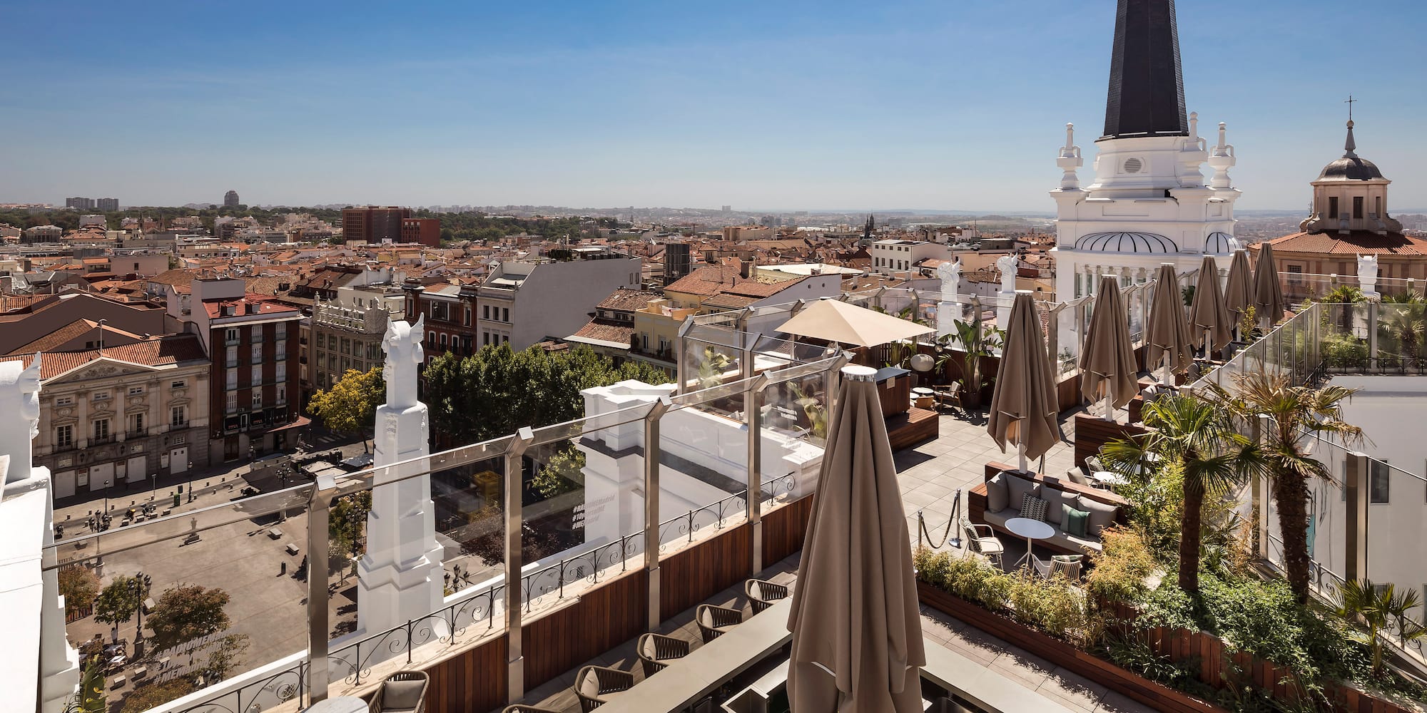 a rooftop view of a city