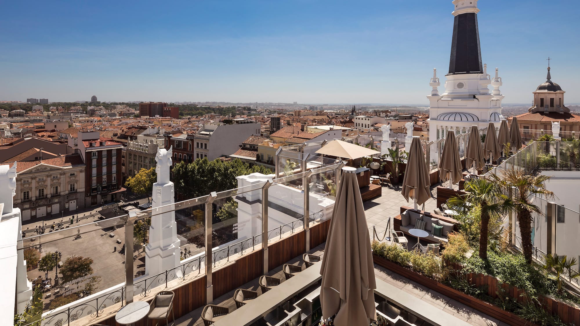 a rooftop view of a city