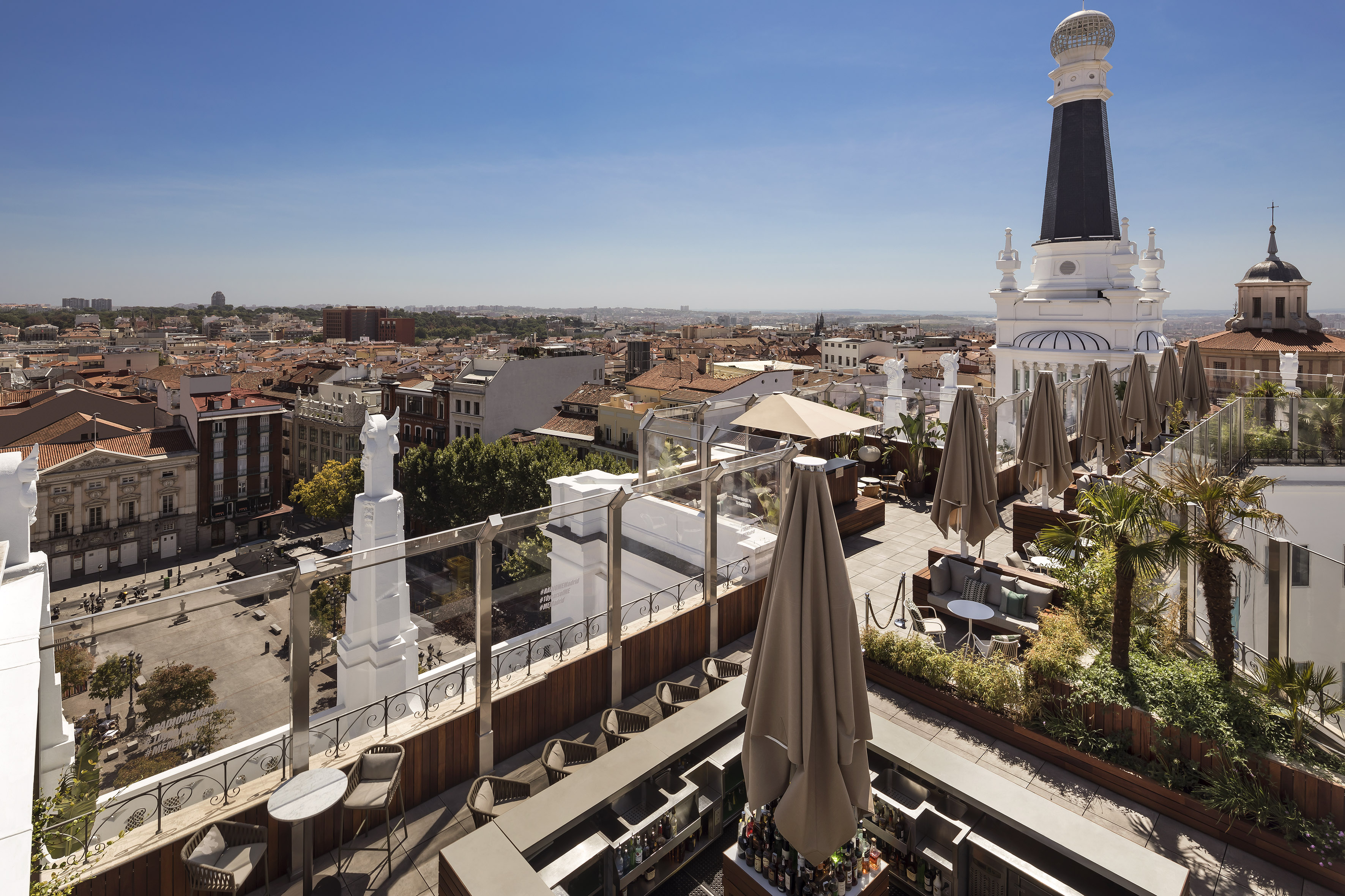 a rooftop view of a city