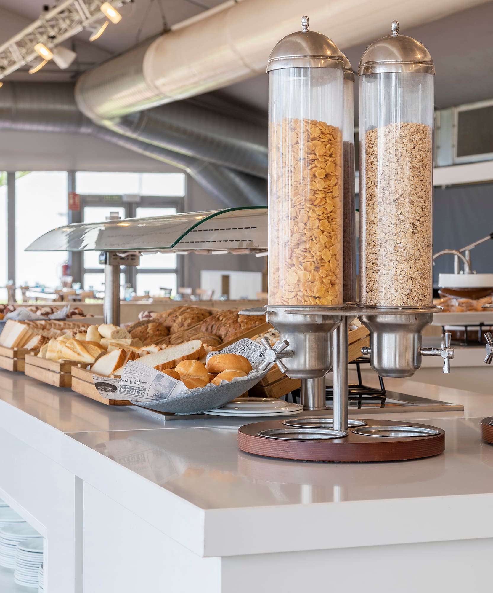 a food dispenser on a counter