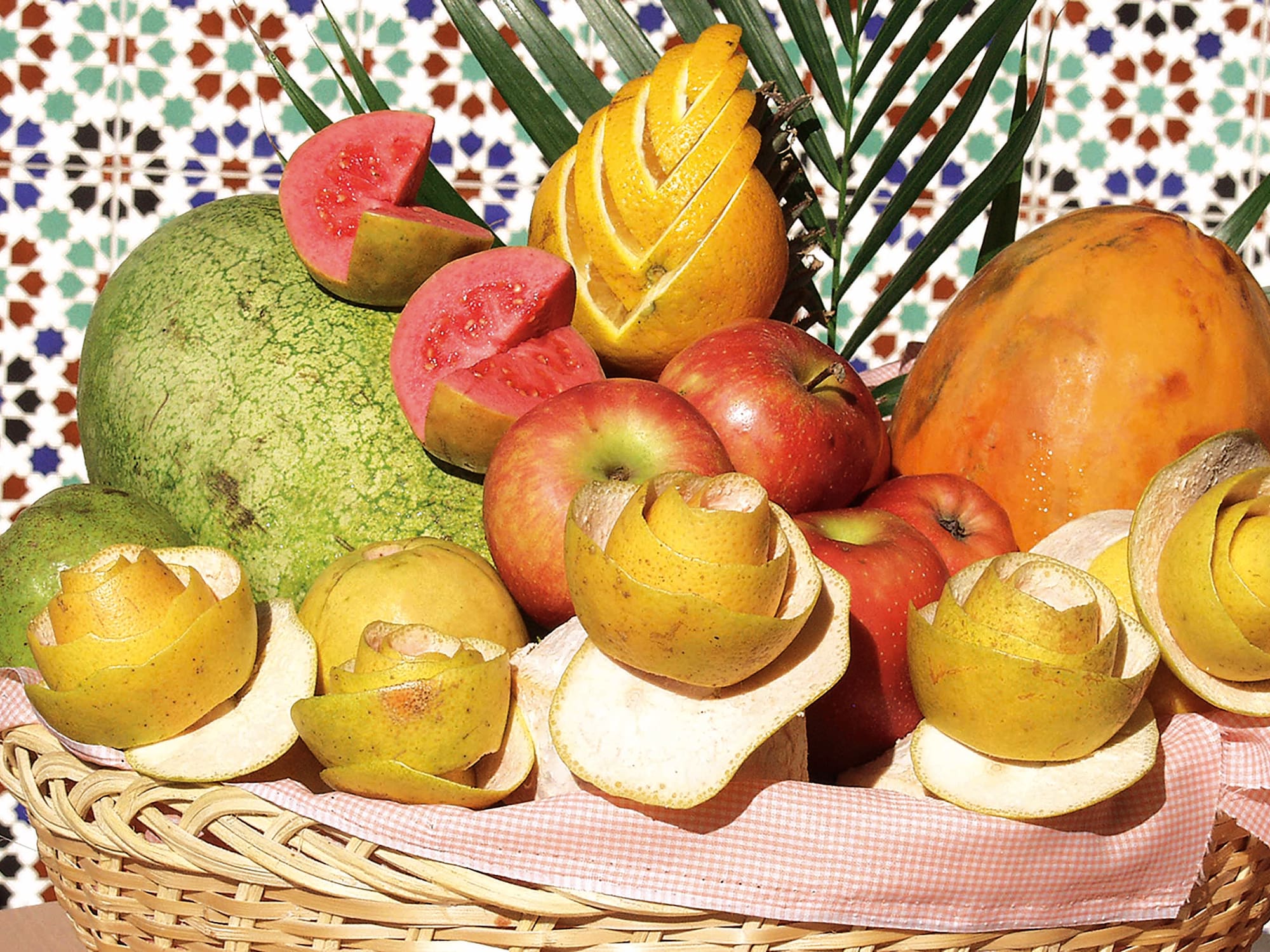 a basket full of fruit