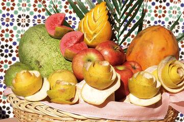 a basket full of fruit