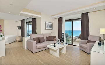 a living room with a couch and a table