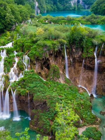 Plitvice Lakes National Park surrounded by trees