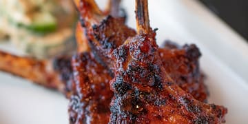 a plate of food on a table