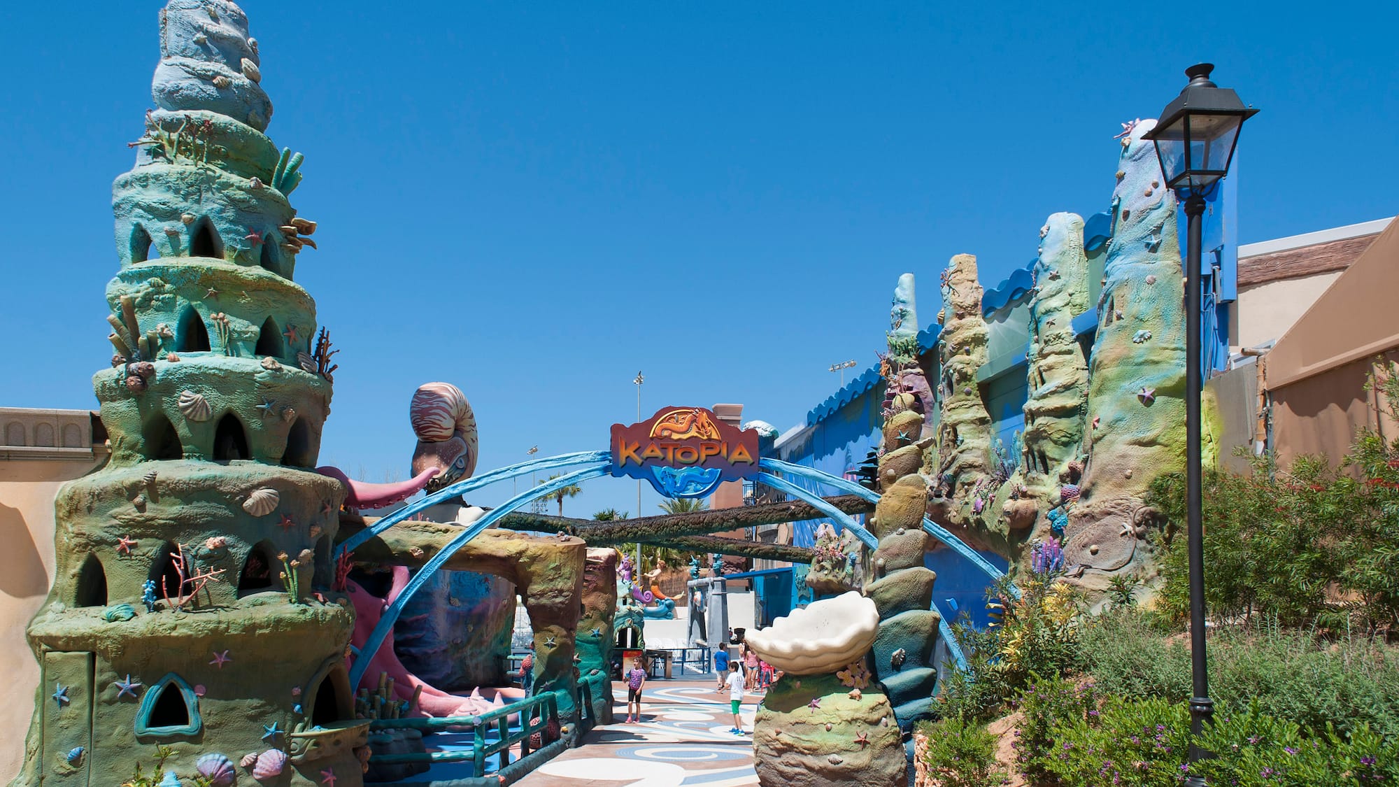 a walkway leading to a building