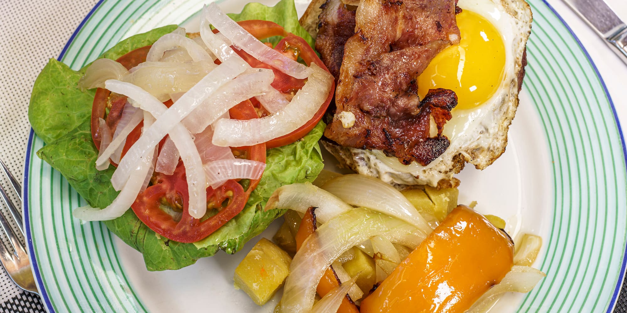 a plate of food on a table