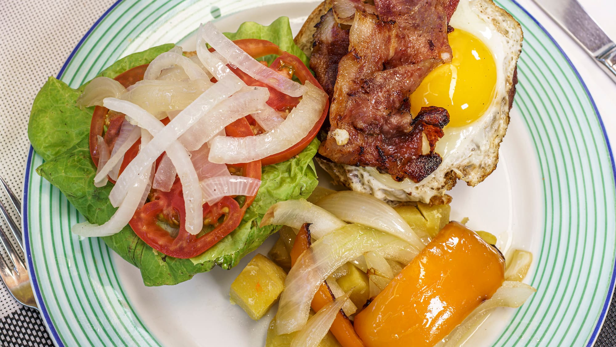 a plate of food on a table
