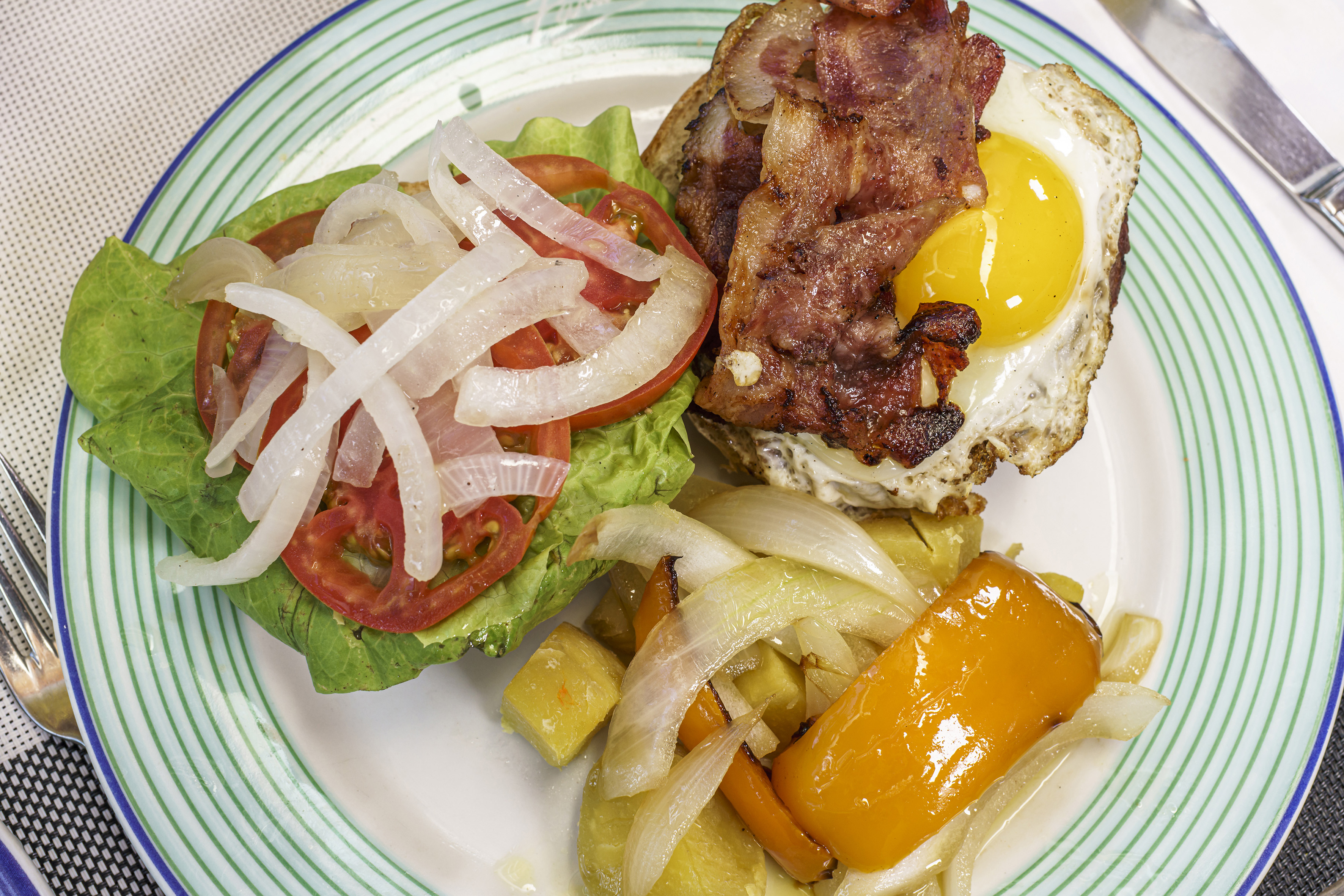 a plate of food on a table