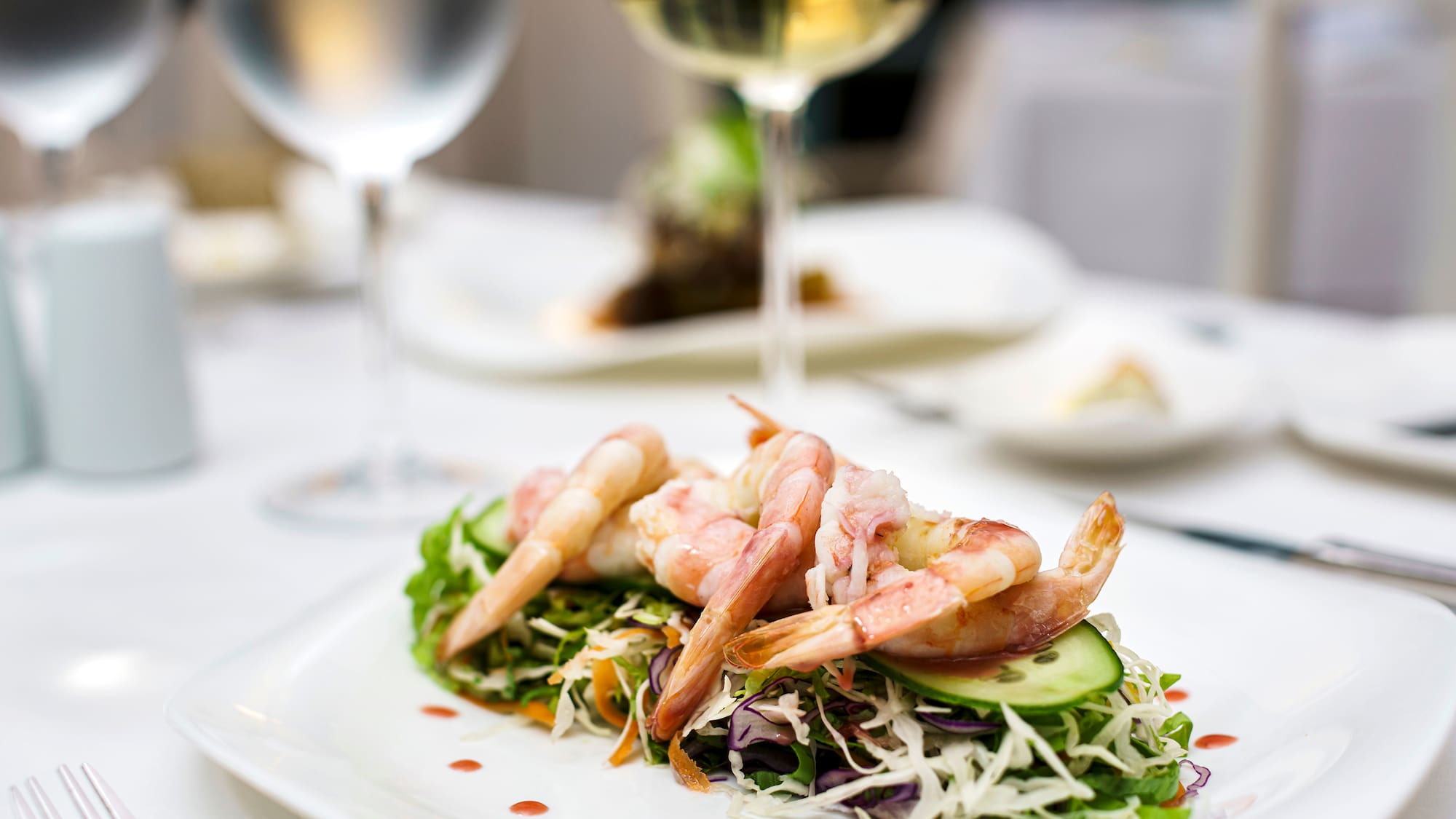 a plate of food on a table