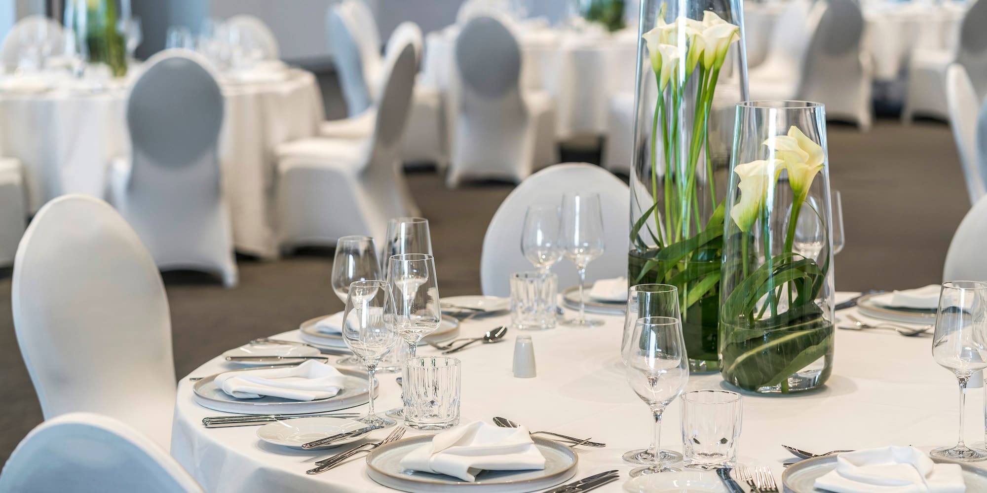 a table set for a party