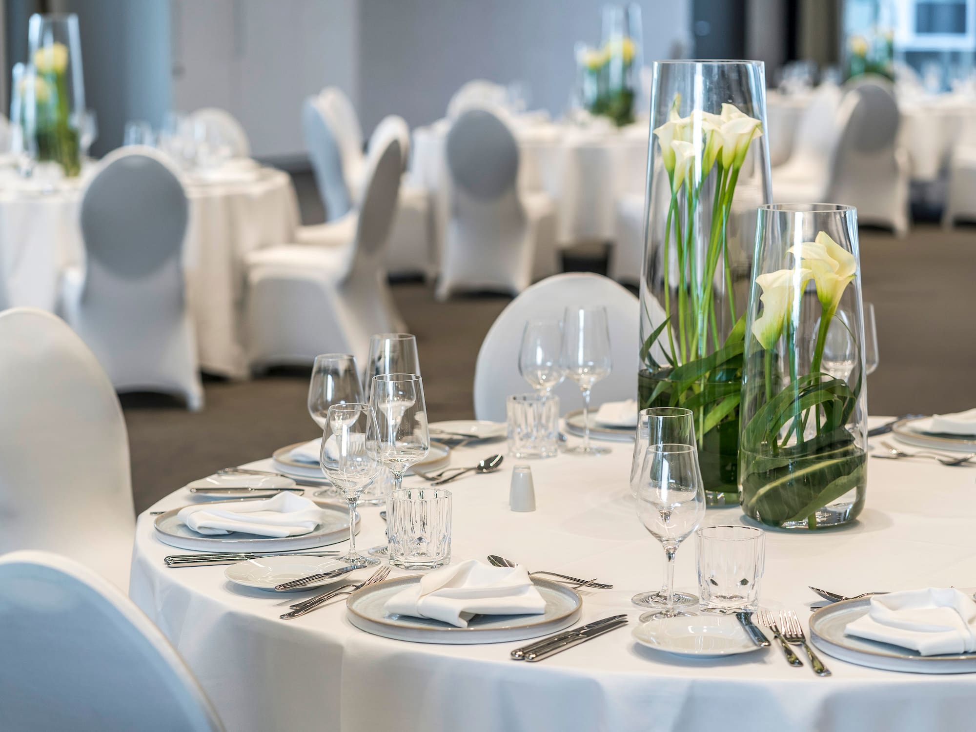 a table set for a party