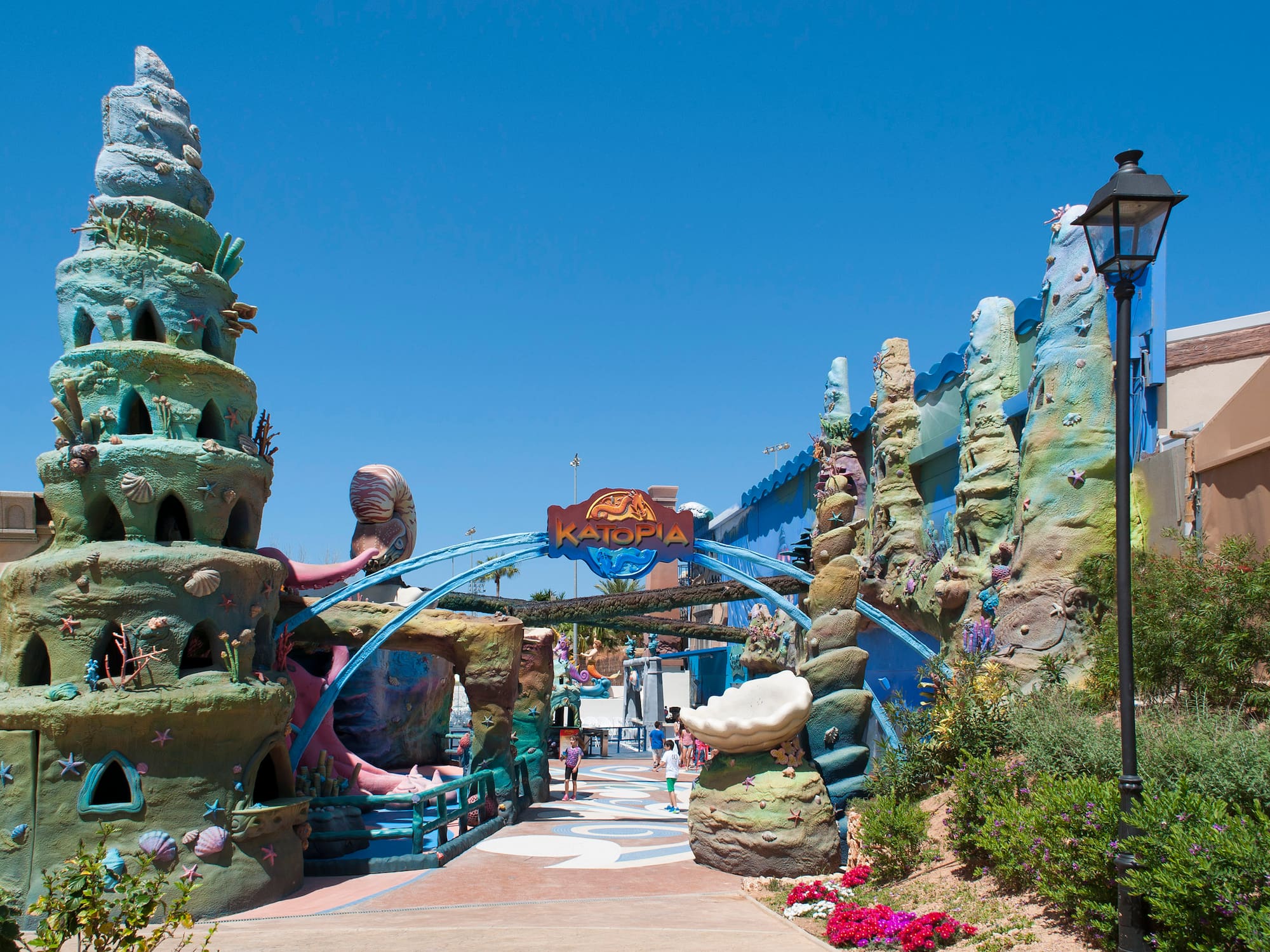 a walkway leading to a building