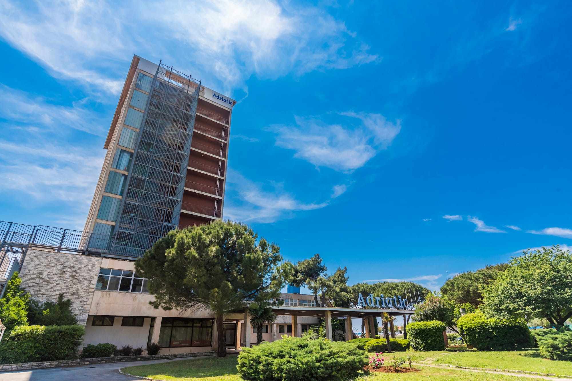 a building with a scaffolding on it