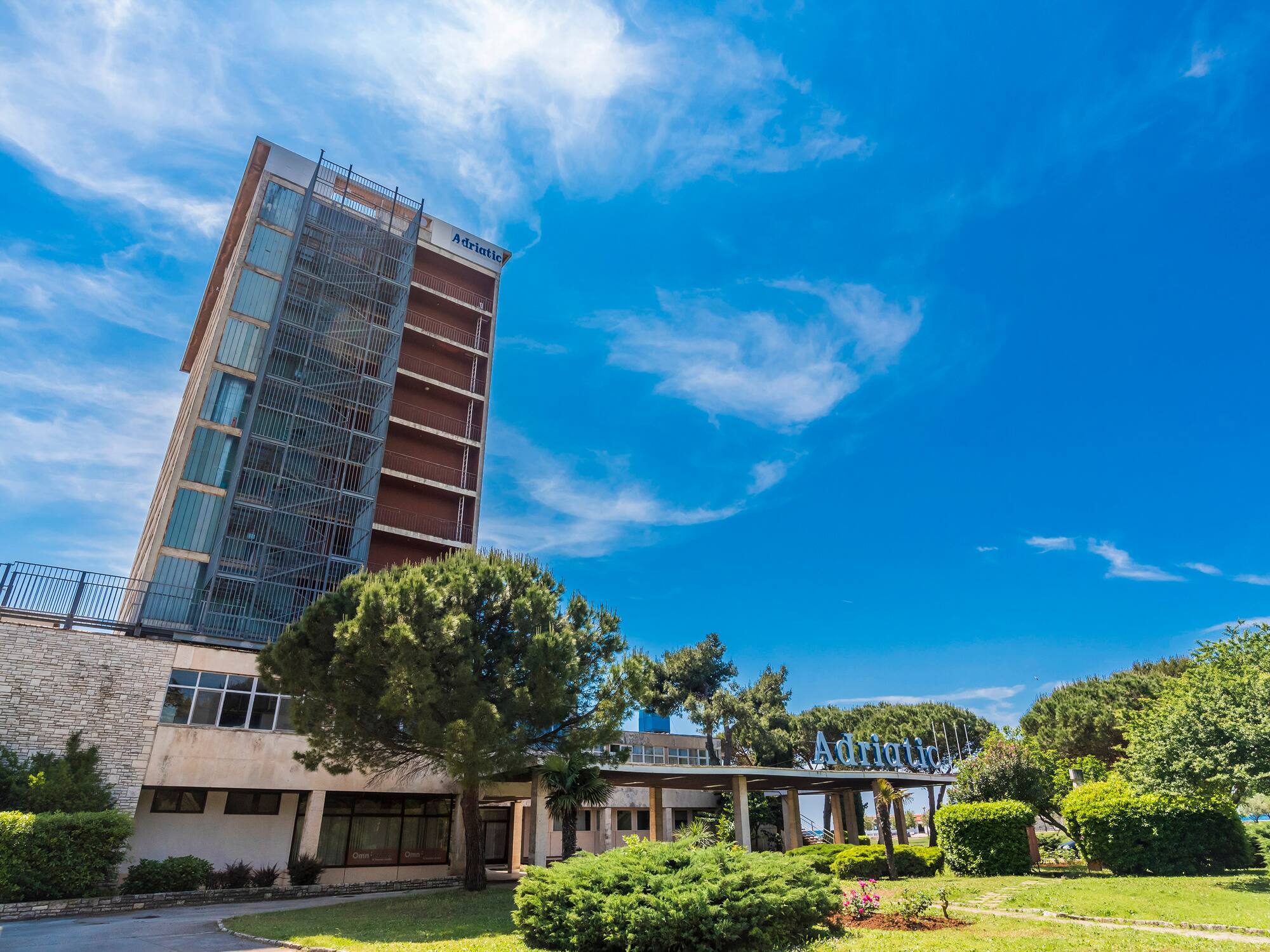 a building with a scaffolding on it