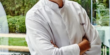 a man in a white shirt