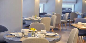 a table set up for a meal