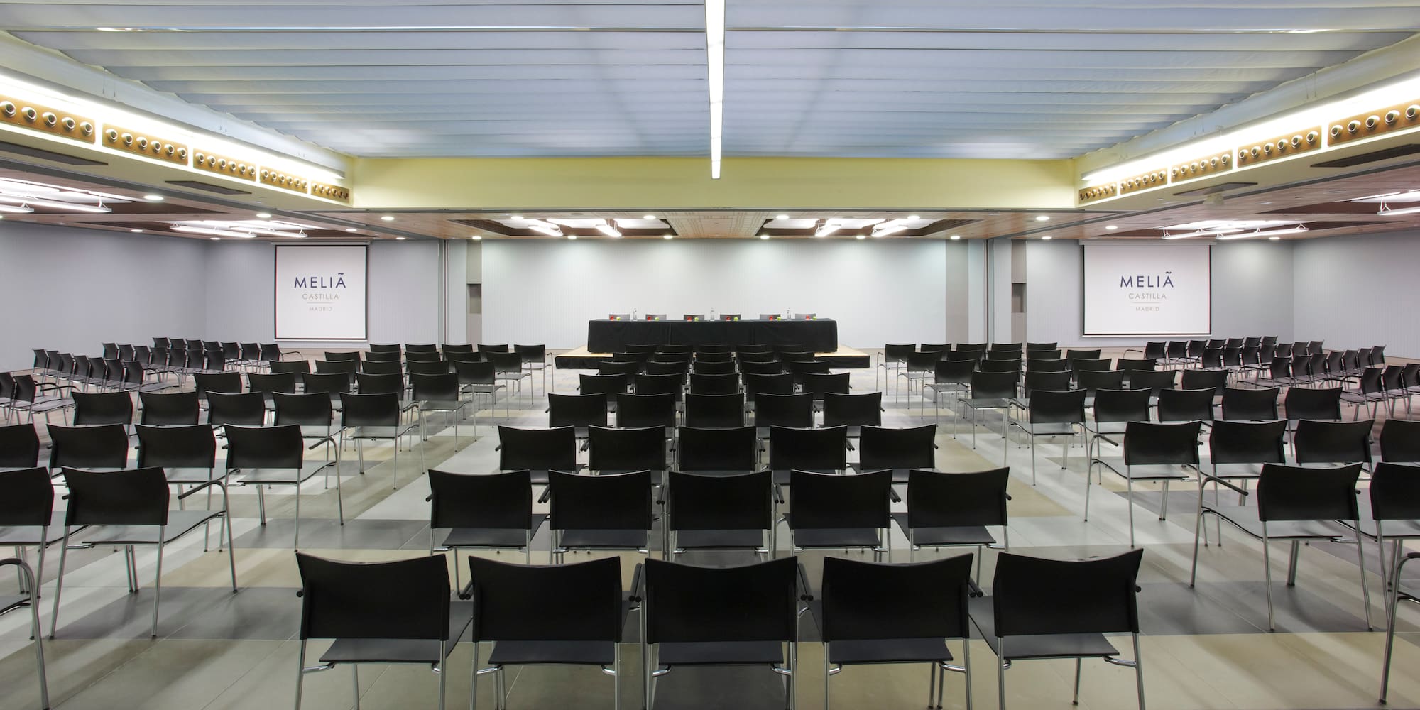 a room with many chairs