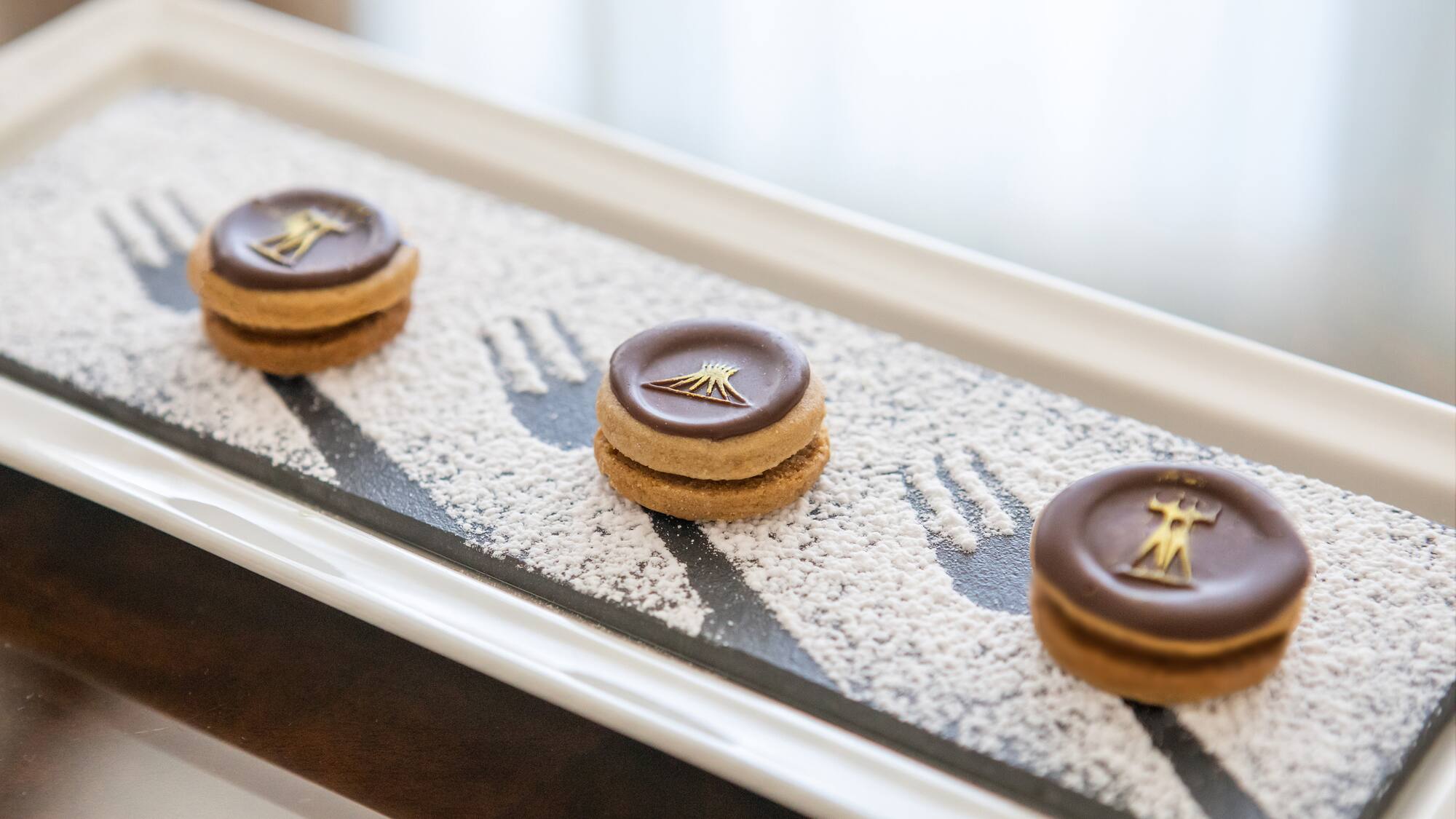 a group of cookies on a plate