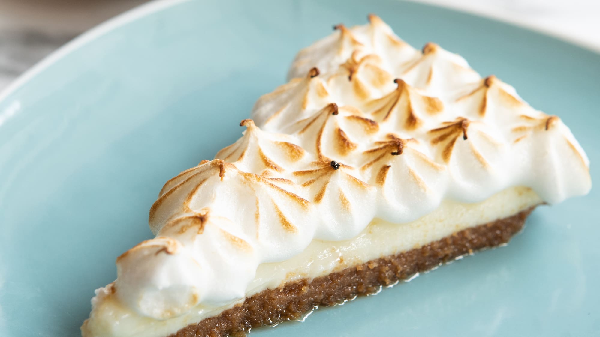 a piece of pie on a plate