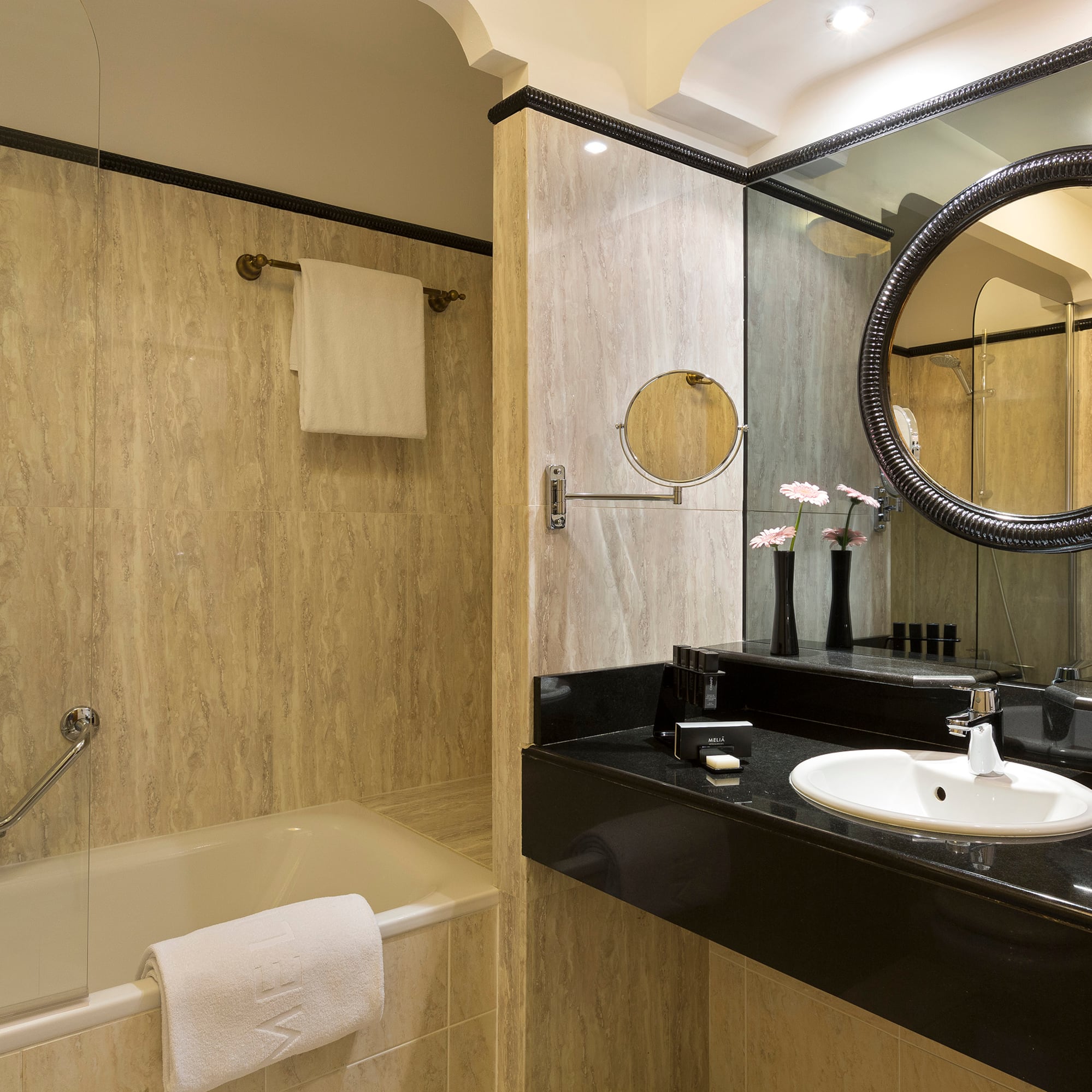 a bathroom with a sink and bathtub