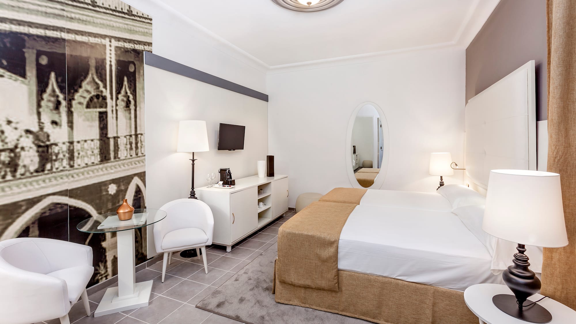 a light on the ceiling