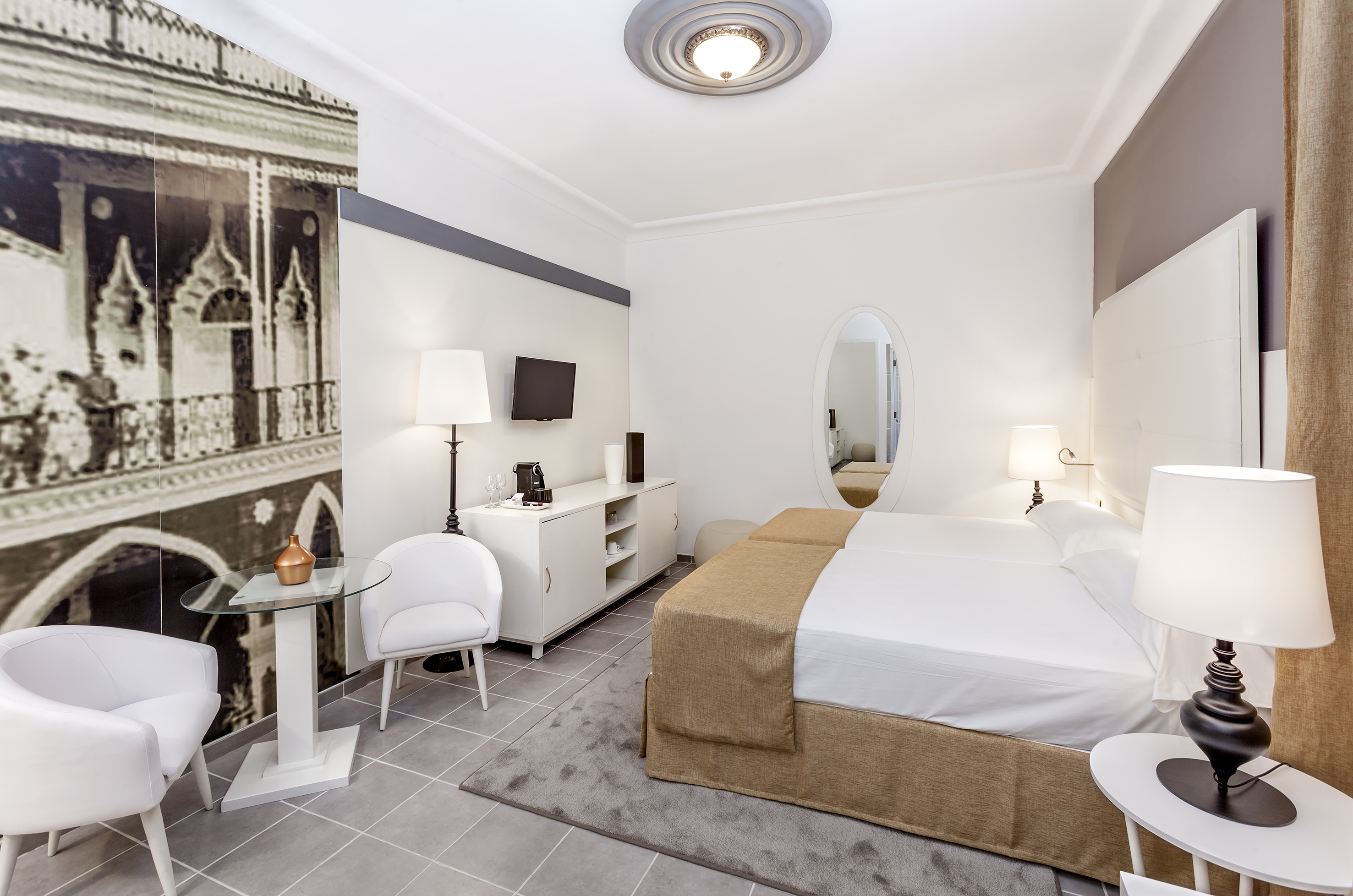 a light on the ceiling