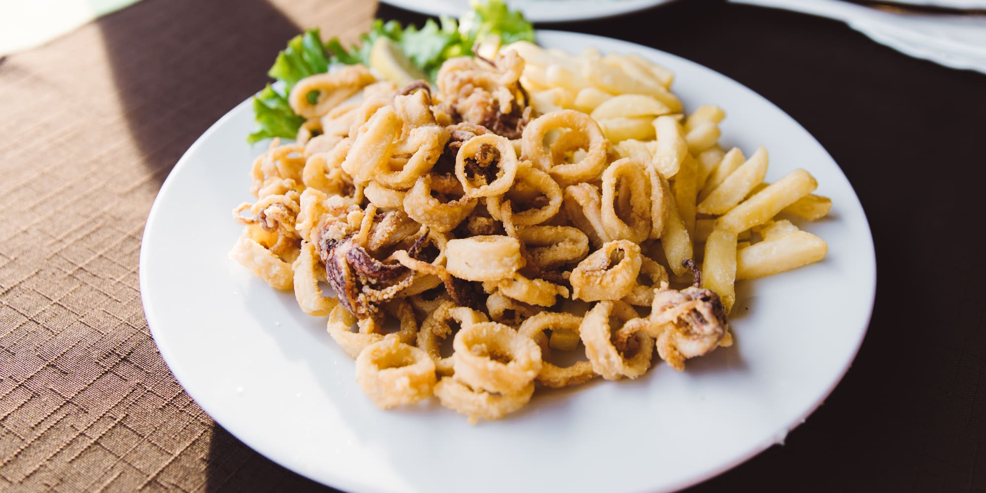 a plate of fried food