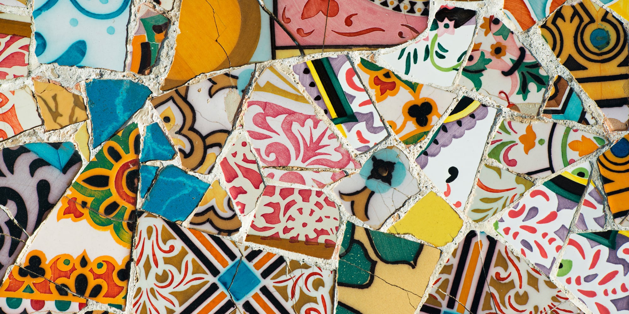 a close up of a mosaic