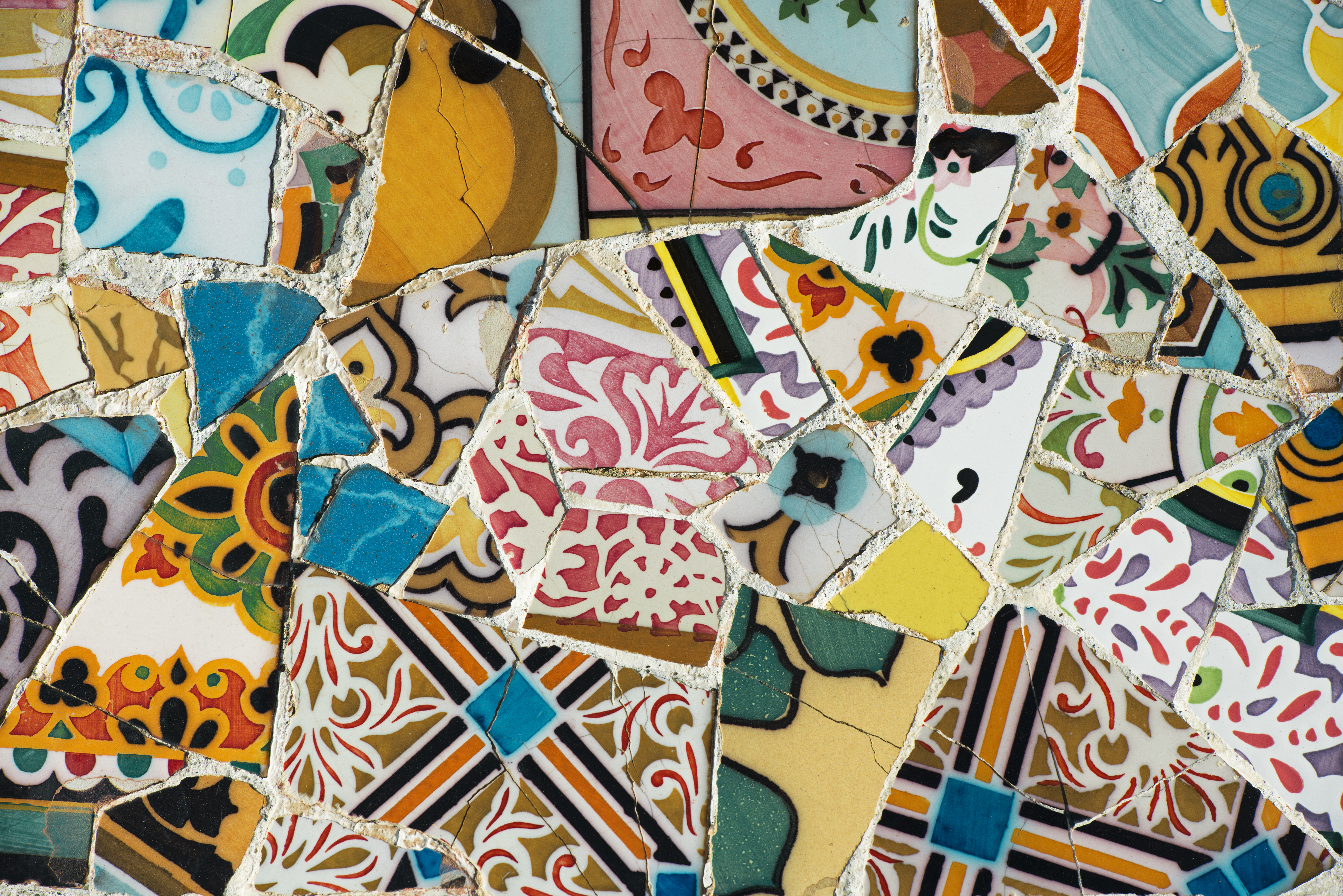 a close up of a mosaic