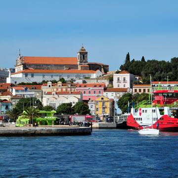 a group of boats on water