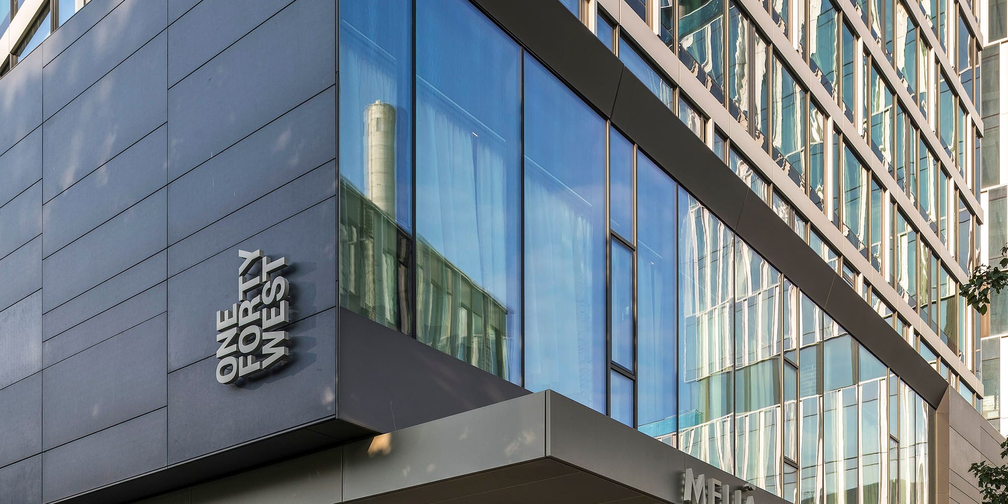 a building with glass windows