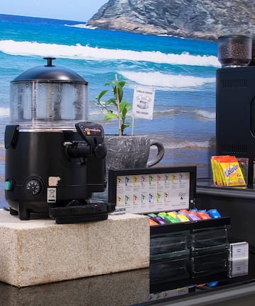 a coffee machine on a counter