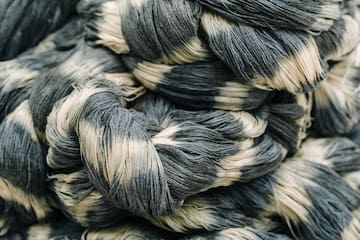 a close up of a yarn
